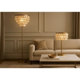 Lampa Stojąca Home ESPRIT Beżowy Złoty 220 V 40 x 40 x 153 cm
