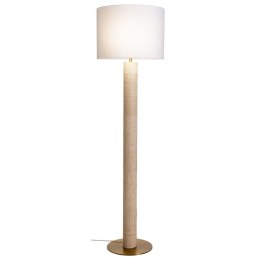 Lampa Stojąca Home ESPRIT Beżowy Złoty 220 V 42 X 42 X 152 CM