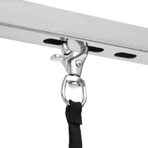 Stół groomerski z dwoma smyczami, regulowany