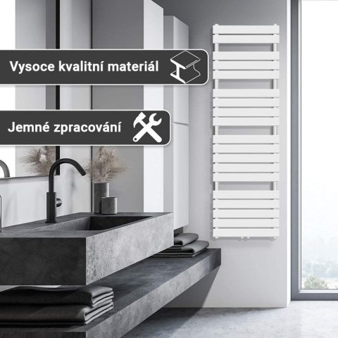 AQUAMARIN Grzejnik łazienkowy pionowy 180x60 cm antracyt