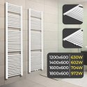 Grzejnik łazienkowy 1600 x 600 mm, biały