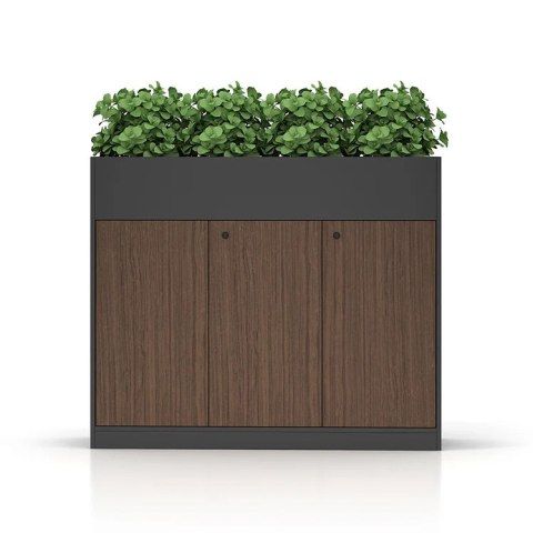 ANGEL Kwietnik biurowy z szafką Loft Work Dark 120cm