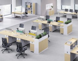 ANGEL Kwietnik biurowy z szafką Loft Work Light 120cm