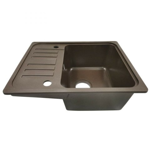 Aquamarin Zlew Granite, 57 x 45 cm, brązowy