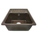 Aquamarin Zlew Granite, 57 x 45 cm, brązowy