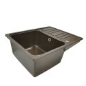 Aquamarin Zlew Granite, 57 x 45 cm, brązowy