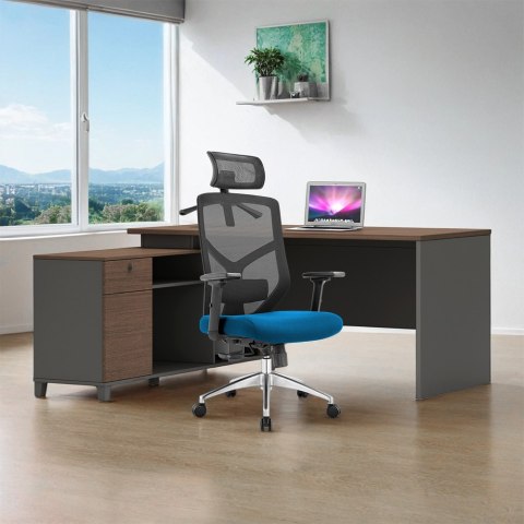 Biurko narożne Angel Loft Work Dark 160 cm