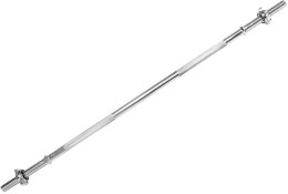 Chromowany gryf do hantli Physionics 165 cm + gwiaździste