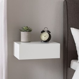 Zestaw 2 wiszących stolików nocnych, białe, 46×30×15 cm