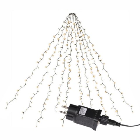 Łańcuch świetlny w kształcie stożka, 280 LED, ciepła biała