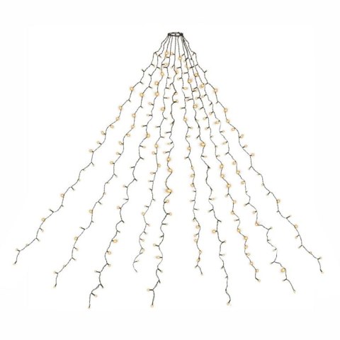 Łańcuch świetlny w kształcie stożka, 280 LED, ciepła biała