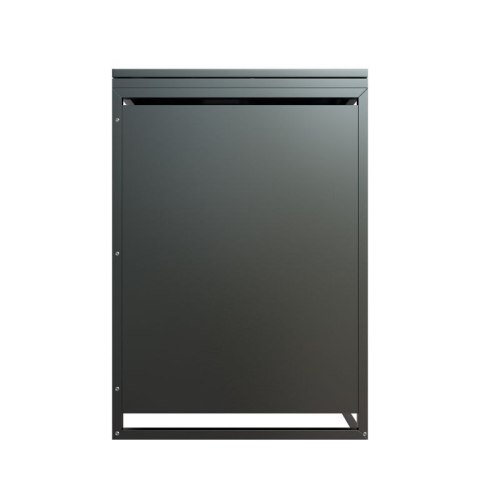 Metalowy schowek na 4 kosze na śmieci, antracyt 264×116×80cm