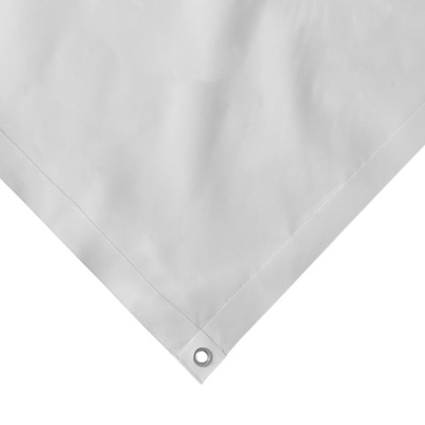 Plandeka JAGO 650 g/m², aluminiowe oczka, biała, 3x6 m