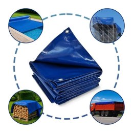 Plandeka JAGO 650 g/m², aluminiowe oczka, niebieska, 3x5 m