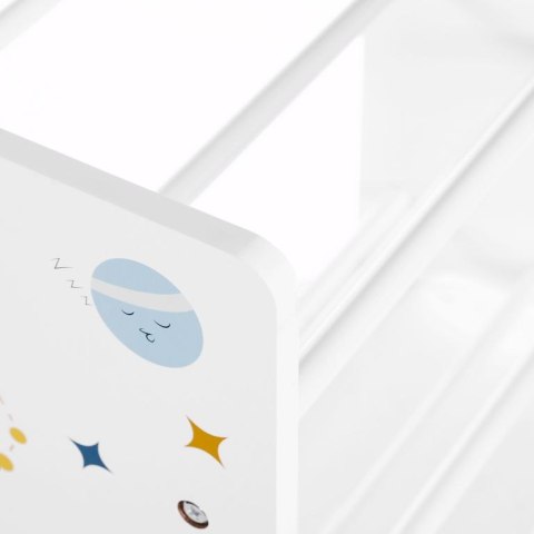 Regał na zabawki z koszami, motyw kosmos, 9 pojemników