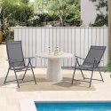 Składane krzesła ogrodowe Calena 2 szt., antracytowe