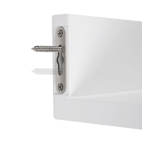 Zestaw 3 białych półek ściennych MDF, wysoki połysk, SONGMCS