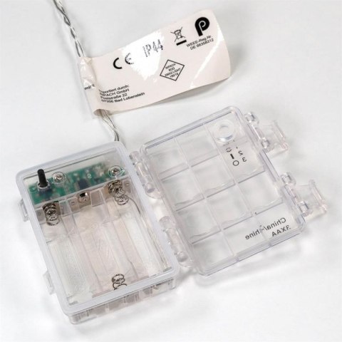 Zestaw 3 świetlnych łańcuchów z timerem - 30 LED, ciepła bil