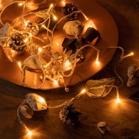 Zestaw 3 świetlnych łańcuchów z timerem - 30 LED, ciepła bil