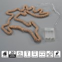 Dekoracja świąteczna renifer 28x29 cm, 20 LED 2 szt