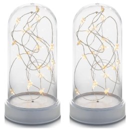 Lampki dekoracyjne 20 LED, ciepła biel, 2 szt.