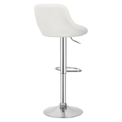 MIADOMODO Stołek barowy 2 szt, bez podłokietnika, biały