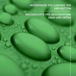 Plandeka JAGO 650 g/m², aluminiowe oczka, zielona, 3x6 m