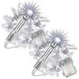 Zestaw świątecznych łańcuchów LED100 diod, zimna biel