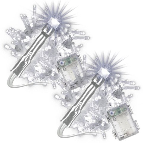 Zestaw świątecznych łańcuchów LED100 diod, zimna biel