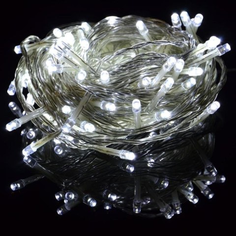 Zestaw świątecznych łańcuchów LED100 diod, zimna biel