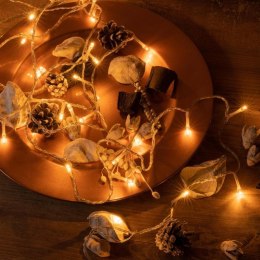 Zestaw 3 lampek choinkowych 20LED z timerem, kolor ciepły b.