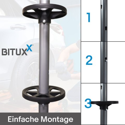 Stojak na felgi na koła samochodowe regał do warsztatu uniwerslany mobilny