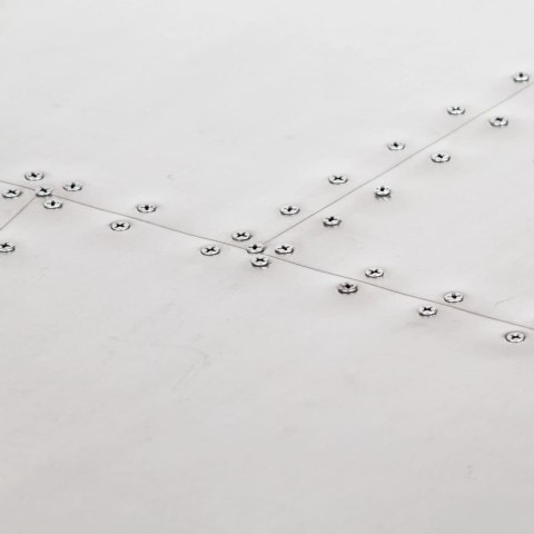 Biurko Aviator, srebrne, 112 x 50 x 76 cm, metalowe