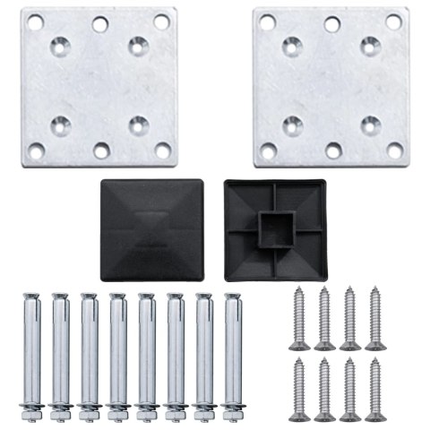 Ogrodzenie ogrodowe WPC, 872x106 cm, szare