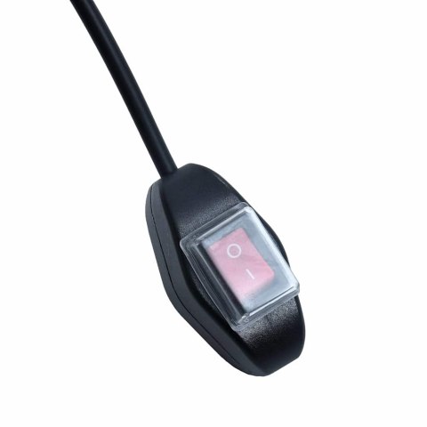 Ręcznie zwijana markiza z LED, 300 x 250 cm, niebiesko-biała