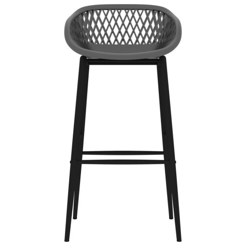 5-częściowy zestaw mebli barowych, czarno-szary