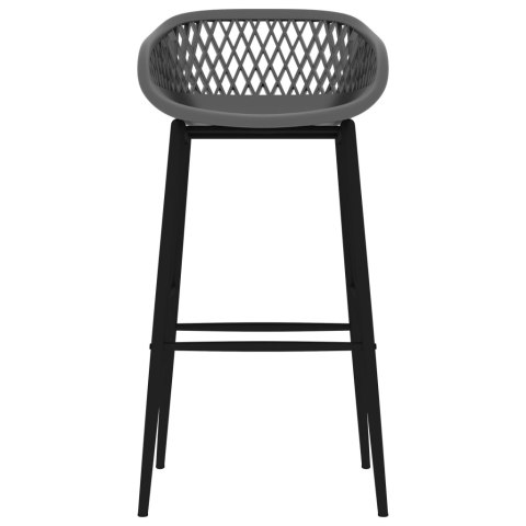 7-częściowy zestaw mebli barowych, czarno-szary