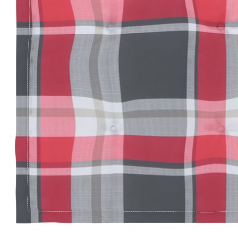 Krzesła ogrodowe z poduszkami, 2 szt., drewno tekowe i stal