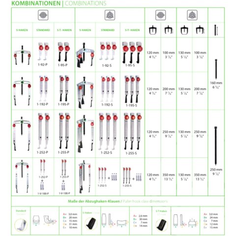 Zestaw Ściągacza KUKKO 2-3 Nogi