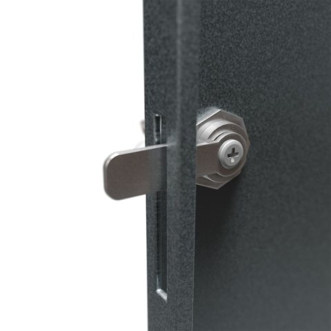 Metalowy schowek na 3 kosze na śmieci, antracyt 197×116×80cm