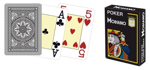 Modiano 4 rogi 100% plastikowa karta - czarna