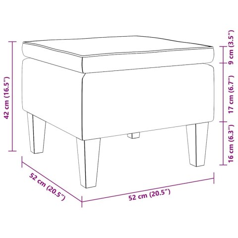 Podnóżek z drewnianymi nóżkami, winna czerwień, obity tkaniną