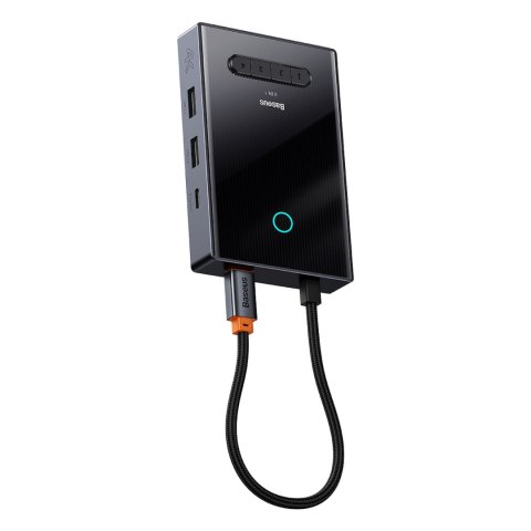 8w1 HUB adapter HDMI DisplayPort VGA USB-A USB-C - szary