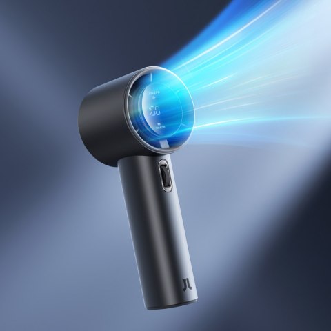 Mini wiatrak wentylator przenośny metalowy USB-C 5000mAh - ciemnoszary