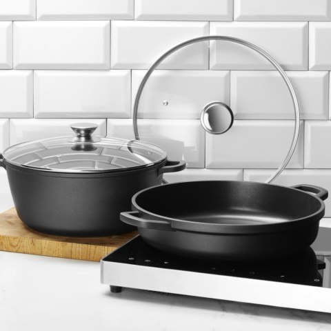 Garnek z pokrywką z powłoką nieprzywierającą 7 l 367x290x122 mm