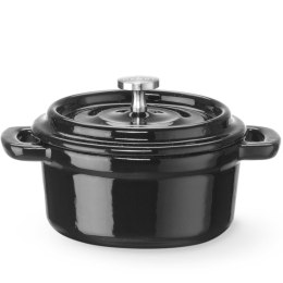 Garnek żeliwny emaliowany owalny 0.27 l 130x100x48 mm