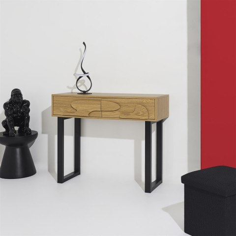 Konsola Calypso dąb/ czarna