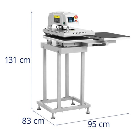 Prasa termotransferowa pneumatyczna podwójna 40x60 cm 2600 W