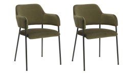 Zestaw 2 krzeseł Lima welurowych