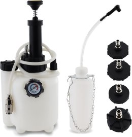 Zestaw do odpowietrzania hamulców 3L + zbiornik 1L + 4 adaptery